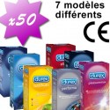 Set von 50 Kondome DUREX MIX - 10 verschiedene Modelle