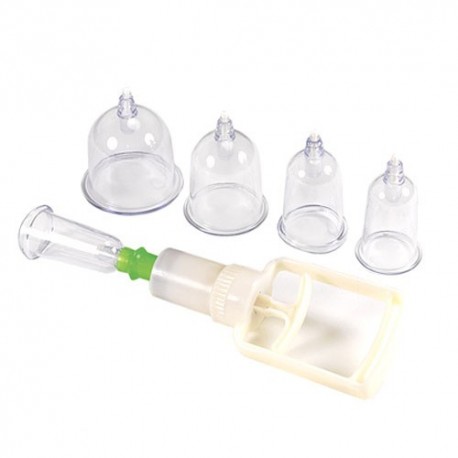 5 Cloches d'aspirations sous vide + pompe