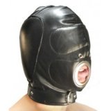 BDSM-Ganzkopfmaske - Mundöffnung zum Blasen