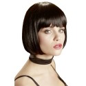 Sexy Perücke: Schwarzer Bob mit Pony - Domina