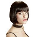 Sexy Perücke: Schwarzer Bob mit Pony - Domina