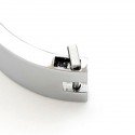 Verchromtes BDSM Halsband mit Magnet-Verschluss zur Unterwerfung