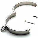 Collier Soumission Domination chromé fermeture par vis allen