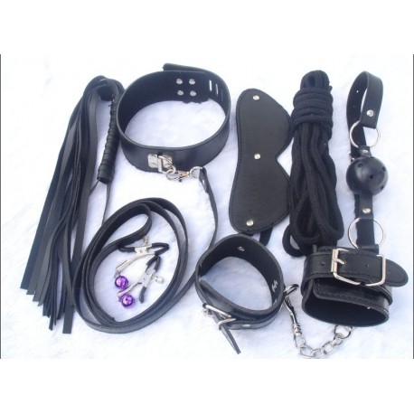 Komplettes Bondage-SM-Set - 7 Teile