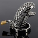 Snake Head - Keuschheitskäfig aus Metall - Schlangenkopf