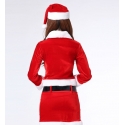 Weihnachtskostüm als Uniform - komplettes Damenkostüm sexy Weihnachtsfrau