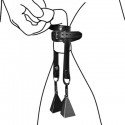 Ball Stretcher aus Leder CBT: Der Fallschirm. Mit Lederriemen
