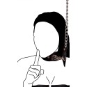 SM-Leder-Halsband mit Kettenleine - Domination / Versklavung