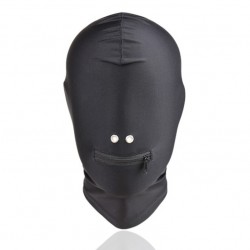 BondageHaube - absolut undurchsichtig aus schwarz spandex