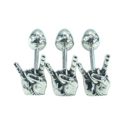 Analplug Plugl - Hard Rock ! Rock on! H AND aus Stahl