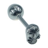 Analplug Rosebud - Totenkopf - Metall