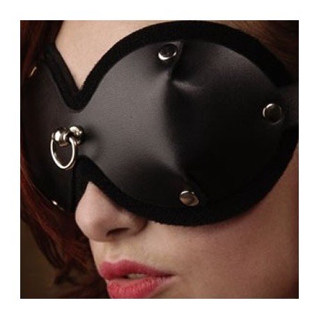 Wolf - Mask BDSM Leder mit Ring auf der Vorderseite