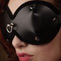 Wolf - Mask BDSM Leder mit Ring auf der Vorderseite