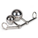 Anal- und Vaginalhaken SM & Shibari aus Metall mit zwei Kugeln