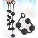 Chapelet bouchons anal en silicone