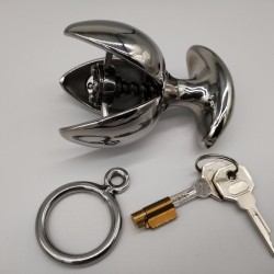 Plug Anal-Schloss aus Stahl, um den Zugang zum Arsch zu verhindern.