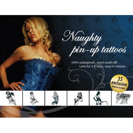 Temporäre Tattoos, ephemer. Tafel 35-Pin-up-Burleske