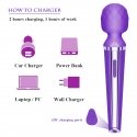 Magic Wand stimulateur clitoris - design rechargeable USB - waterproof