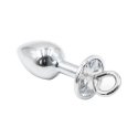 Bijou plug anal, crystal avec anneau