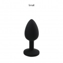 Silicon Anal Plugs - color: black - size: S