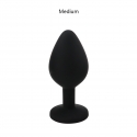 Silicon Anal Plugs - color: black - size: S