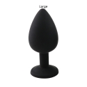 Silicon Anal Plugs - color: black - size: S