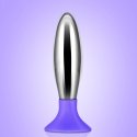 Bobby - 13 cm langer Metall-Analplug mit Saugfuß
