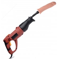 Komplettes Fucking Machine Set: Säbelsäge mit Schlagbolzen und Dildo Komplettes Fucking Machine Set: Säbelsäge mit Schlagbolzen und Dildo