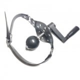 Ballknebel, mit rotierender Folterkurbel