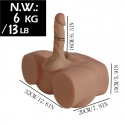 Moulage réaliste, hanches en silicone 6kg avec pénis, pour pénétration