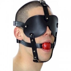 Ball Gag – Bondage Ballknebel mit Maske