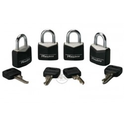 Set aus 4 Schlösser + Tasten - Masterlock