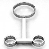 T-Stange mit Halseisen und Handeisen. Serie: Luxus-Edelstahl